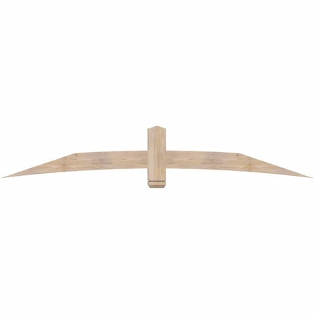 Ekena Millwork Bellingham Smooth Timber Gable Bracket, Douglas Fir, 96"W x 16"H x 3 1/2"D x 5 1/2"F, 4/12 Pitch GBW096X16X0406BEL00SDF